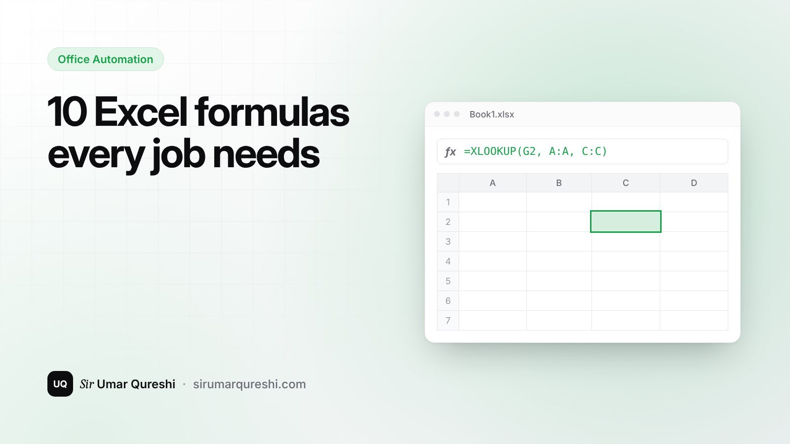10 Excel formulas every job needs (with simple examples)