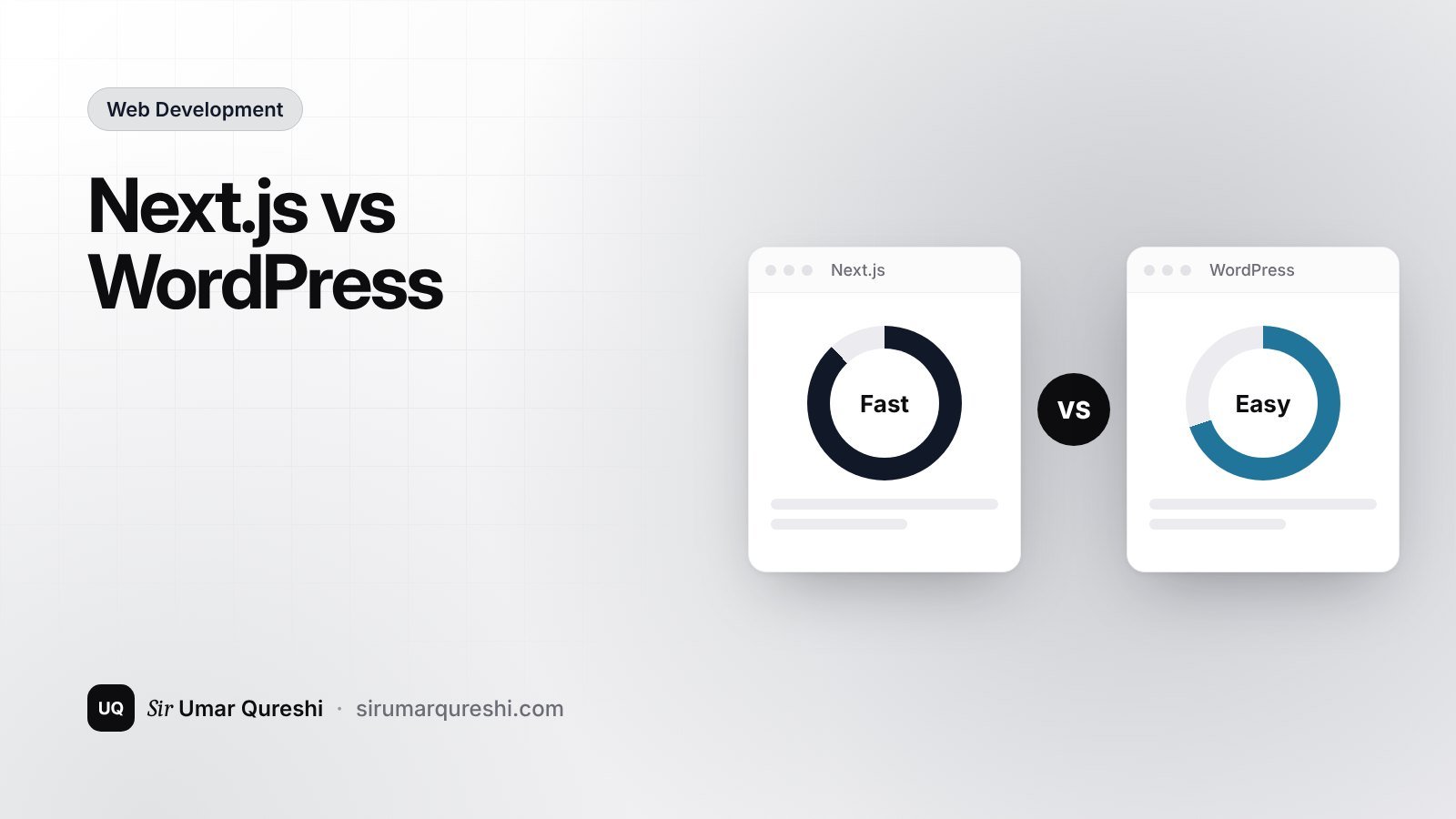 Next.js vs WordPress for your business website in 2026: an honest comparison